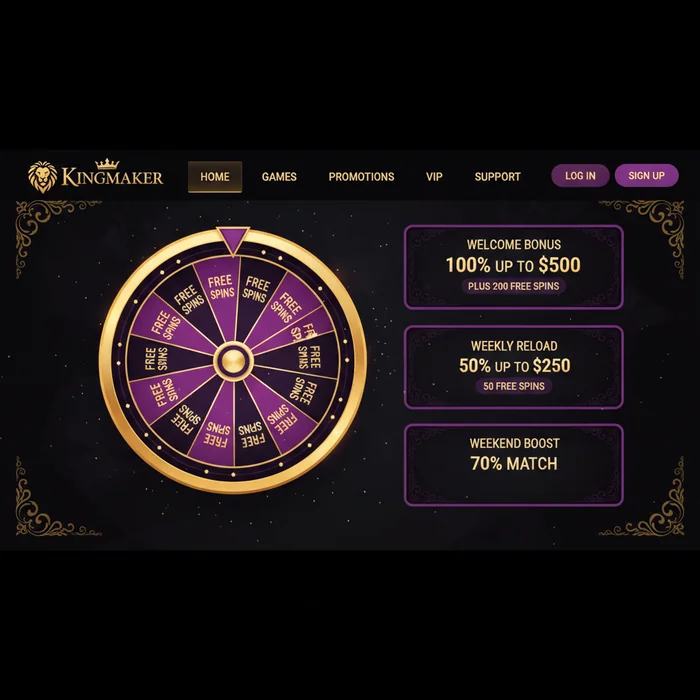 Kingmaker Casino Bonus